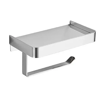 ALTRE Бумагодержатель с полкой для телефона, хром