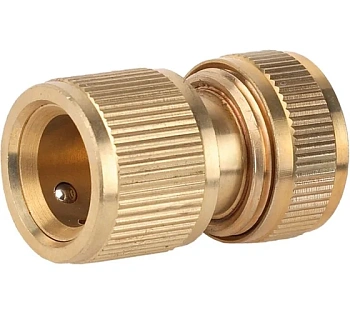 GRINDA BC-34A, 3/4", для шланга, с автостопом, из латуни, быстросъёмный соединитель, PROLine