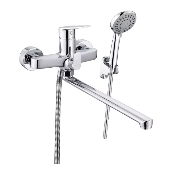 Смеситель для ванны V01-35-4-1 излив плоский 35 см ViEiR