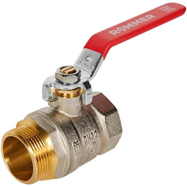 Кран шар., ВР/НР,ручка  рычаг 1 1/4" ROMMER ГОСТ