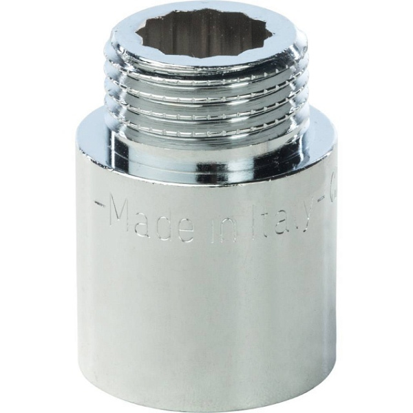 Удлинительная гайка  усилен.  1/2" х  25 хром GF-Stout