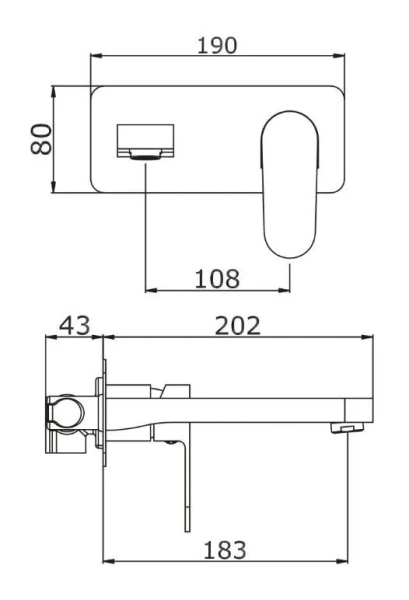 Смеситель для раковины  V28 35 13F цв.белый ViEiR