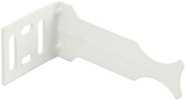 Кронштейн д/радиатора угловой  белый(100/1) UNI-FITT