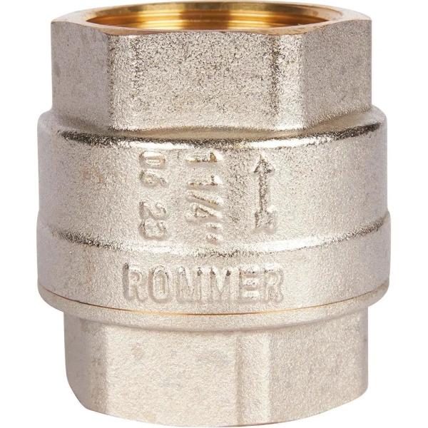 Клапан обратный  с металлическим седлом  1 1/ 4" ROMMER