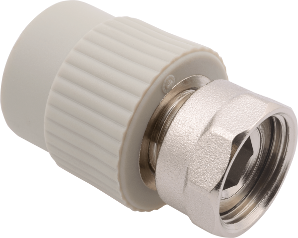 Переходник с мет.резьбой внутр.с н/гайкой (FV-plast)