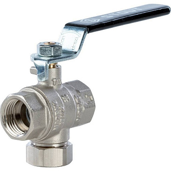 Кран шаровой с фильтром (ручка-рычаг) STOUT 