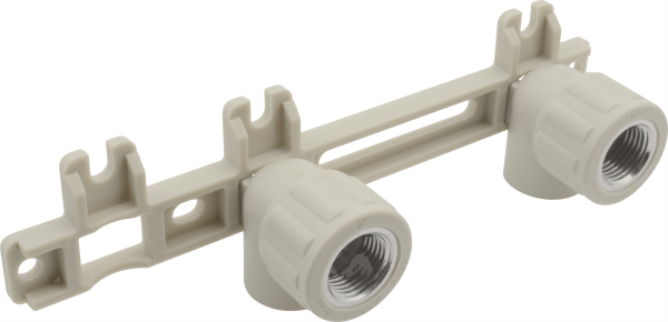 Колено настенное двойное с внутр. резьбой (FV-plast)