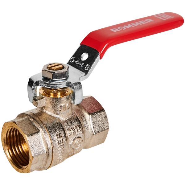 Кран шаровой, ВР/ВР, ручка рычаг 1/2" ROMMER ГОСТ