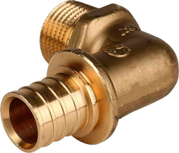 Угольник с нар. резьбой 20x1/2" STOUT для сшитого п/э