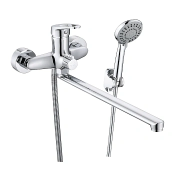 Смеситель для ванны V09-35-4-1 излив плоский 35 см ViEiR