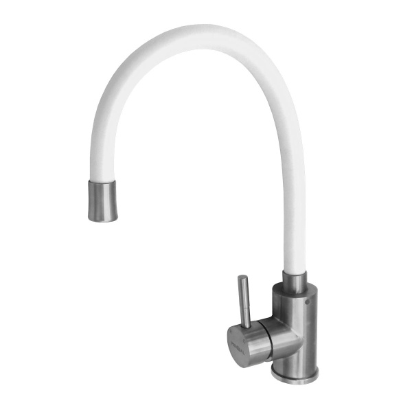 Смеситель для кухни 8105 Аура белый 