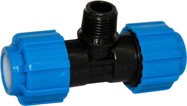 Тройник ПНД с нар.р. ф25х1/2"х25 ТПК-АКВА