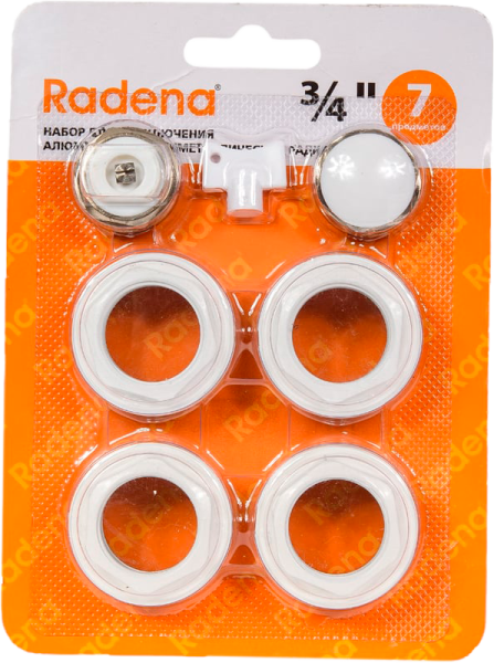 Набор для подключения радиатора 3/4" без кронштейнов (40/1)