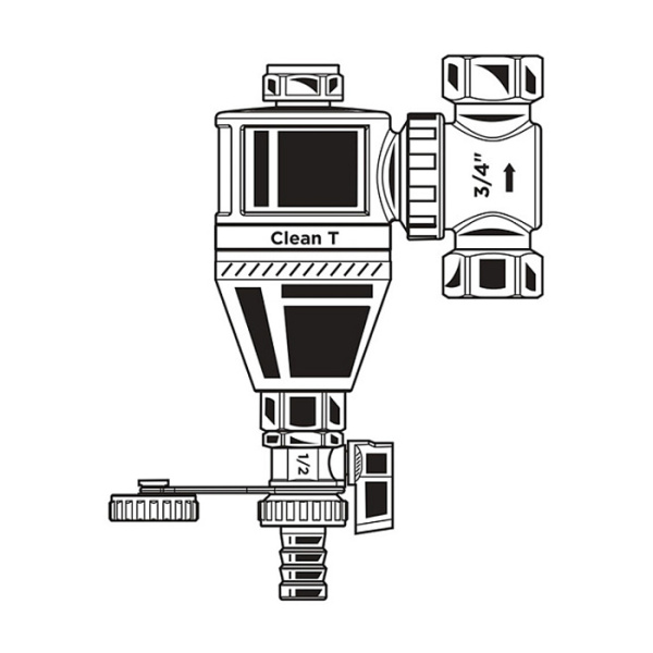 Flamco сепаратор шлама Clean T DN 20 Магазин сантехники Нижний Новгород