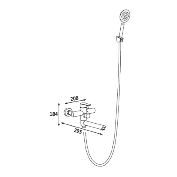 Смеситель для ванны V31-35-3-1  ViEiR Магазин сантехники Нижний Новгород