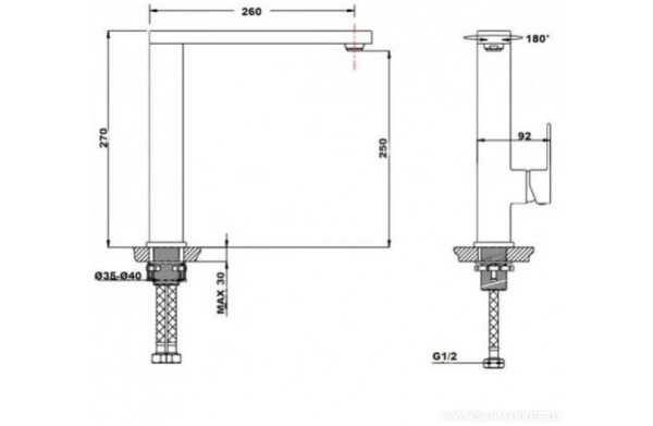 Смеситель для кухни Selene 2066 FN Chrome (TIMO)