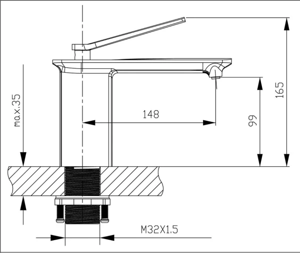 Р4161/00 F Смеситель для раковины Halti 4161/00 Chrome