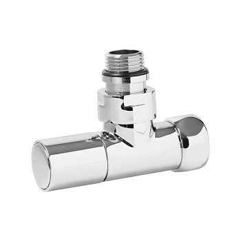 Кран угловой для полотенцесушителя 1/2M(Н)*3/4F(В) " (круглый) (VIEIR) 