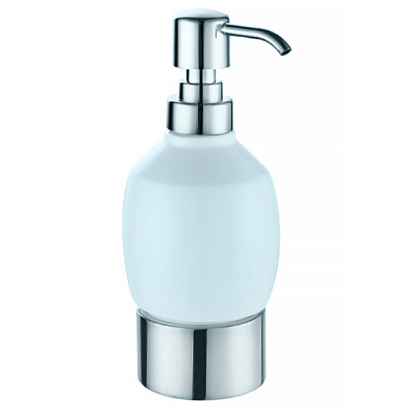 FORNY Дозатор жидкого мыла керамический настольный, хром