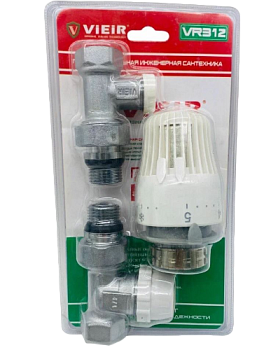 Комплект терморег. 1/2" ПРЯМОЙ  (VIEIR) 