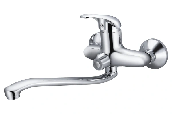 MN2203 Смеситель для ванны длинный излив переключатель в корпусе , хром