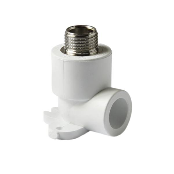 Угольник(ушан) с креплением нар. рез. 20-1/2 ПРО АКВА (белый цв.)