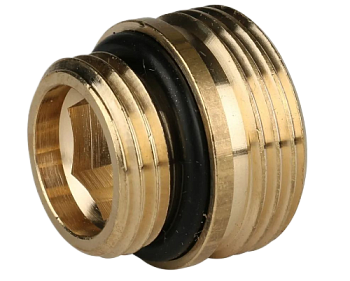 Переходник для радиаторов НР 1/2" х 3/4" STOUT (ниппель для бинокля)