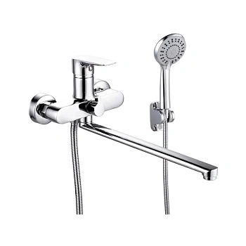 Смеситель для ванны V26-35-4-1 излив плоский 35 см ViEiR