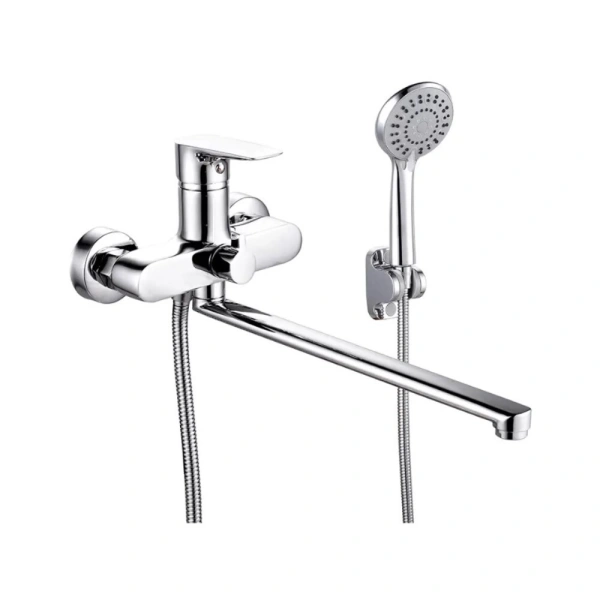 Смеситель для ванны V26-35-4-1 излив плоский 35 см ViEiR