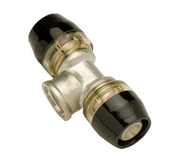 Тройник с внутренней резьбой 16х1/2" (самофиксирующийся) ix...Press