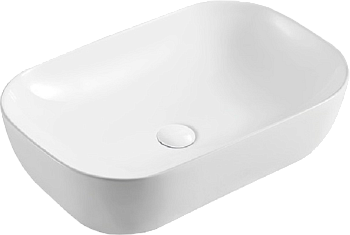 AZ-2143 SP Azario Раковина накладная глянец белая (505*405*140)