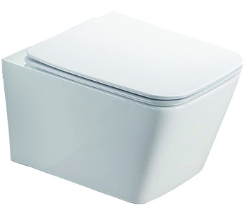 AZ-2216 Azario NOVA Унитаз подвесной безободковый в комплекте (505*350*345)