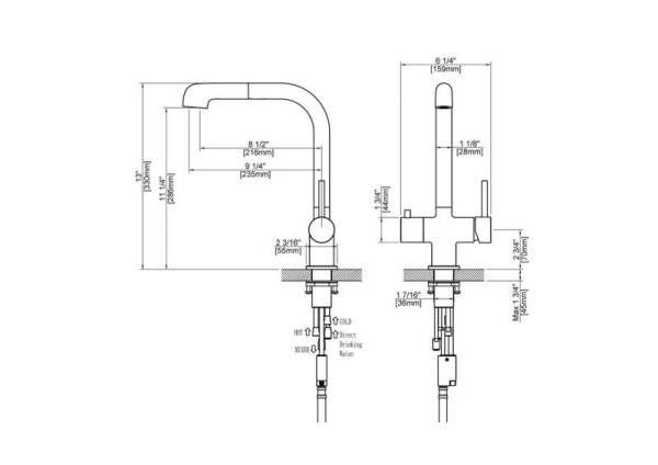 Смеситель для кухни Saona 2346/00 FL Chrome