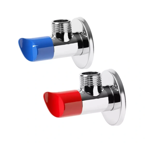 Кран угловой  набор в блистере 1/2"-1/2 ХРОМ."VER-PRO"