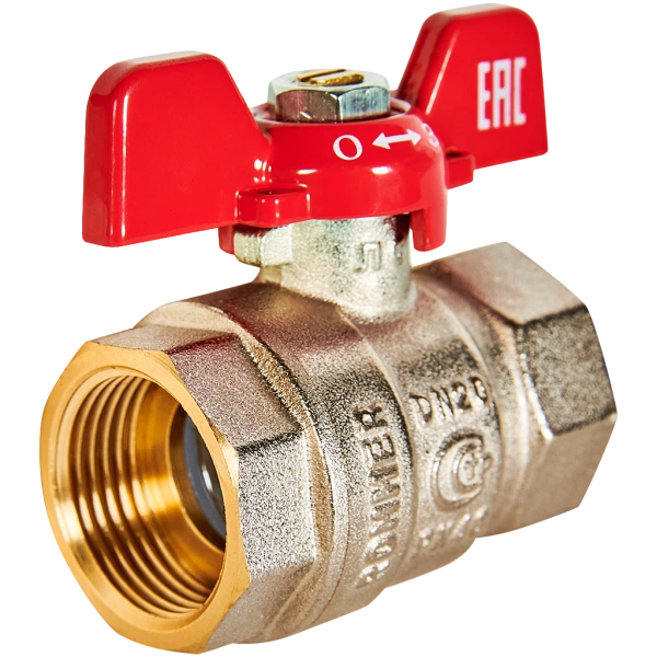 Кран шаровой, ВР/ВР, ручка бабочка 3/4" ROMMER ГОСТ