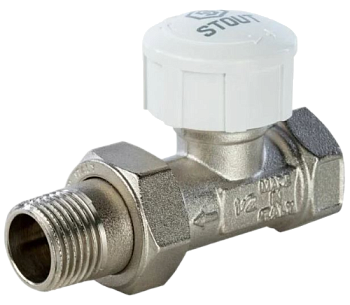 Клапан термостатический (под ТРГ), прямой 1/2" STOUT 