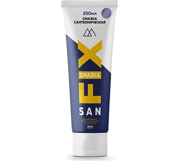 Смазка силиконовая для растр. и проч. соединений 250г SANFIX, туба (32)