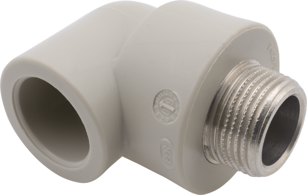 Колено с мет.резьбой наружной (FV-plast)