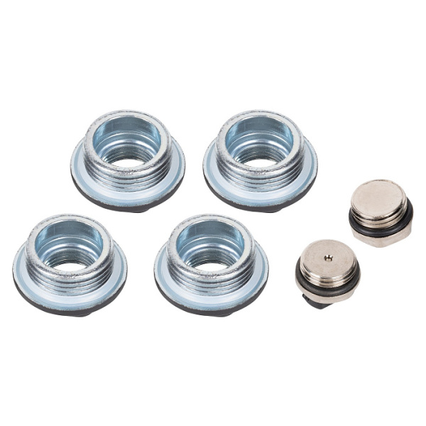 Комплект монтажный Royal Thermo 1”х1/2" черный