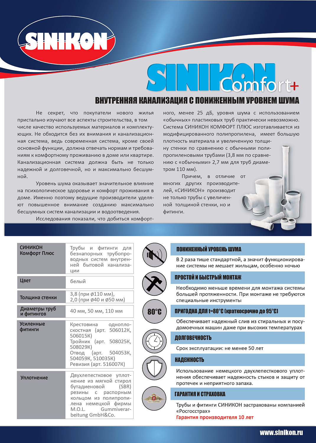 Канализация Sinikon