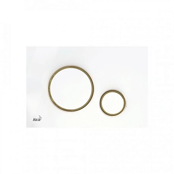 М 775 Кнопка управления  Alca Plast  (белый/золотой)