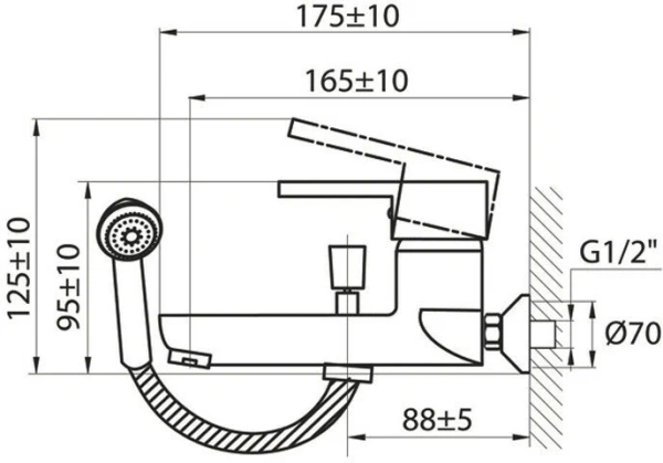 Смеситель д/душа KRONA Магазин сантехники Нижний Новгород