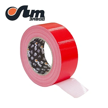 Лента полиэтиленовая клеевая армированная Тилит красная шир. 48 мм, дл.50 м