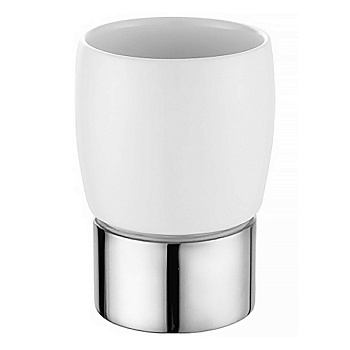 FORNY Стакан керамический настольный, хром