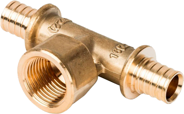 Тройник с вн. р. 16x1/2" STOUT для сшитого п/э