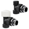 Набор термостатический угловой Royal Thermo Design 1/2"М30х1,5 (Черный)  Магазин сантехники Нижний Новгород