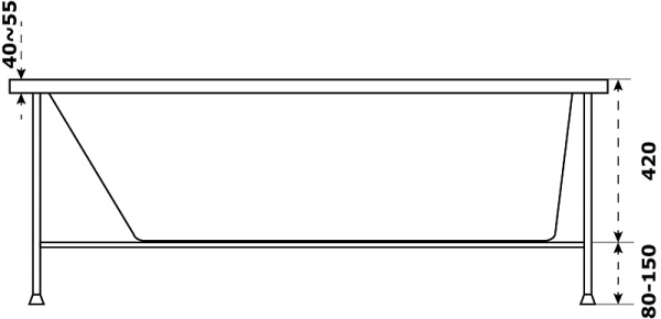 Сборный каркас к ванне 170*70, 170*75 Магазин сантехники Нижний Новгород