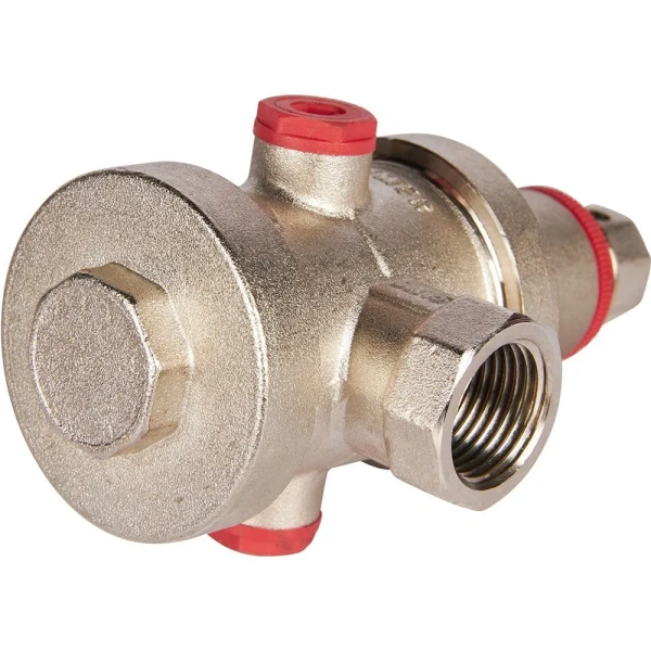 Редуктор давления поршневой PN25 вн/вн 1/2" с выходом под манометр ROMMER Магазин сантехники Нижний Новгород