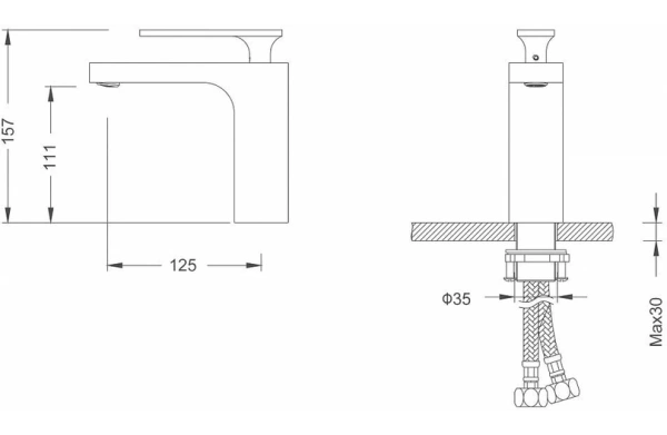 Смеситель д/раковины Torne 4361/02 F Antique