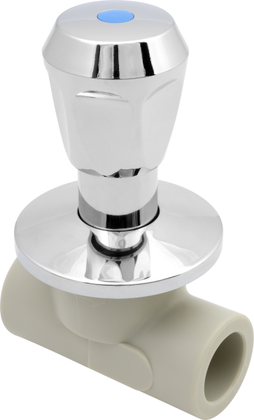 Клапан "Лагуна" с хромированным маховиком (FV-plast)